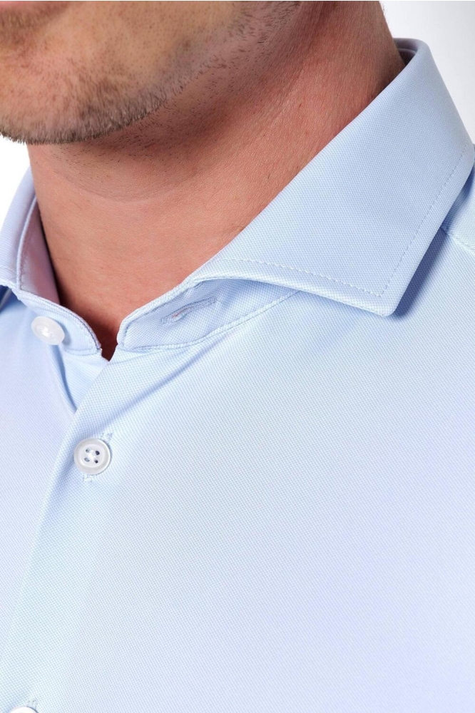 SHIRT LONGSLEEVE 4030 21750 100 PLAIN LIGHT BLUE